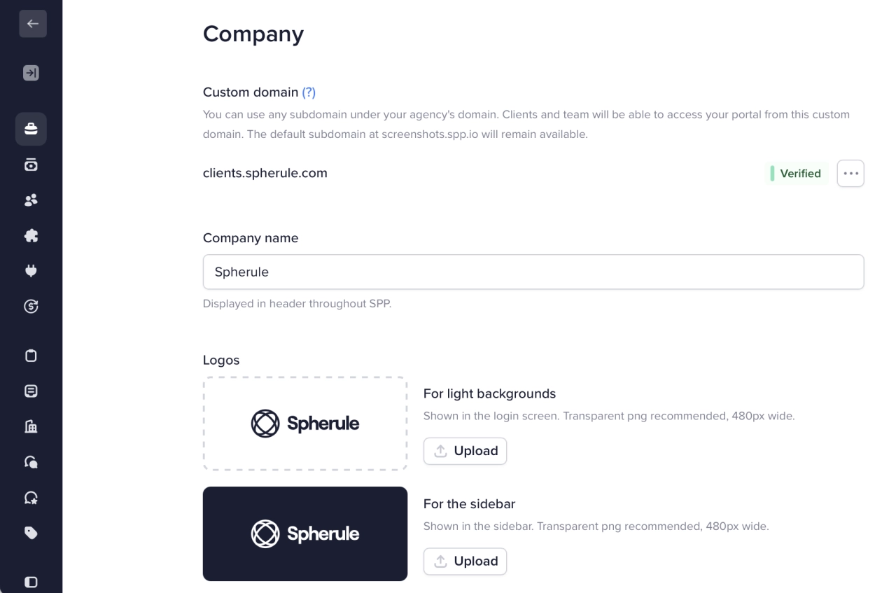 Client Portal screenshot